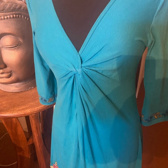 Johnny Was Embroidered Cotton Dress - Picture 2 of 7